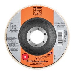 4-1/2 FELT FLAP DISC 7/8AH MEDGRADE