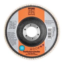 5" FELT FLAP DISC 7/8AH SOFT GRADE