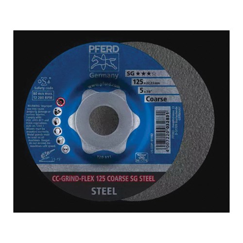 5" CC-GRIND-FLEX 7/8 SG STEEL COARSE