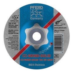 7" CC-GRIND-SOLID 7/8 SG STNLS/INOX