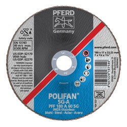 7X7/8 POLIFANFLAP DISC FLAT SG A/O 60GR