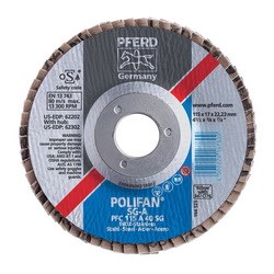 4-1/2X7/8 FLAP DISC CONICAL SG A/O 40GR