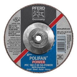 7X5/8-11 T29 60 ZIRC POLIFAN FLAP DISC