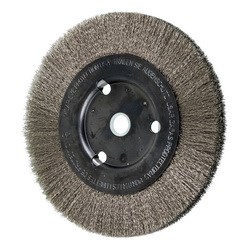 6" CRIMP WIRE WHEEL NRW .006 SS 5/8-1/2