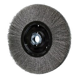 12" CRIMP WIRE WHEEL MED .014 SS 2 KEYED