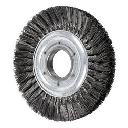 8" KNOT WHEEL BRUSH DOUBLE ROW .016 CS 2