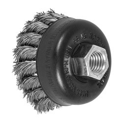 2-3/4 WIRE CUP BRUSH .014 SS 5/8-11 EXT