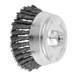 5" CUP BRUSH .023 CS 5/8-11 EXT