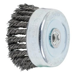 4" CUP BRUSH .023 CS 5/8-11 INT