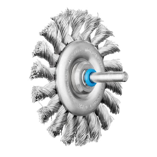 3" STD TWIST KNOT WHEEL BRUSH .012 SS