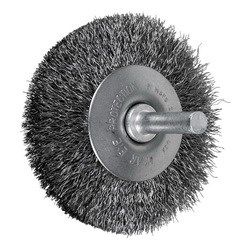 2-1/2 MTDFLARED CUP BRUSH .006 CS 1/4SHK