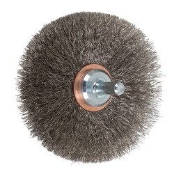 3" WIRE WHEEL BRUSH .006 SS 1/4SHK