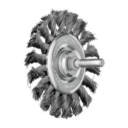 3" KNOT WHEEL BRUSH .014 CS 1/4SHK