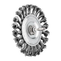 4" KNOT WHEEL BRUSH .020 CS 1/4SHK