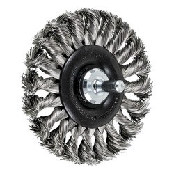 3-1/4 MTD KNOT WHEEL BRUSH .014 SS 1/4