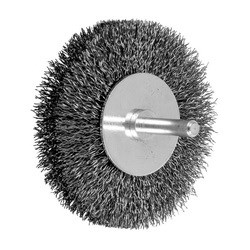 3" CRIMPED STEM MTD WIRE BRUSH .012