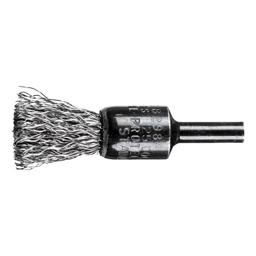 1/2 WIRE END BRUSH .014 SS 1/4SHK