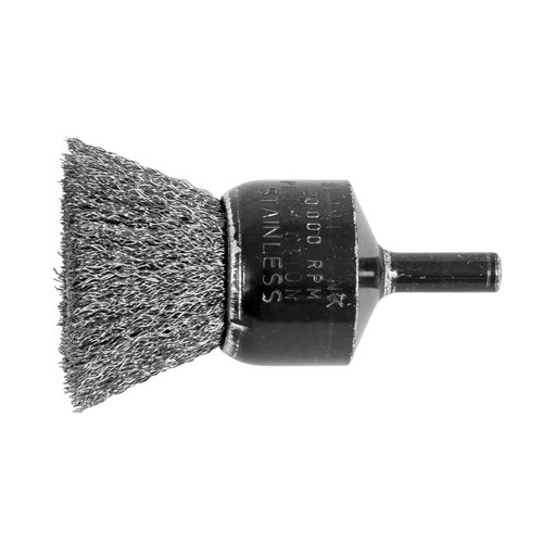 1" .006 SS CRIMP WIRE END BRUSH