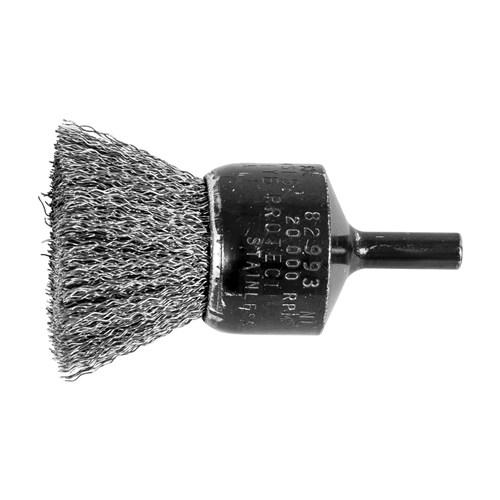 1" .0104 SS CRIMP WIRE END BRUSH