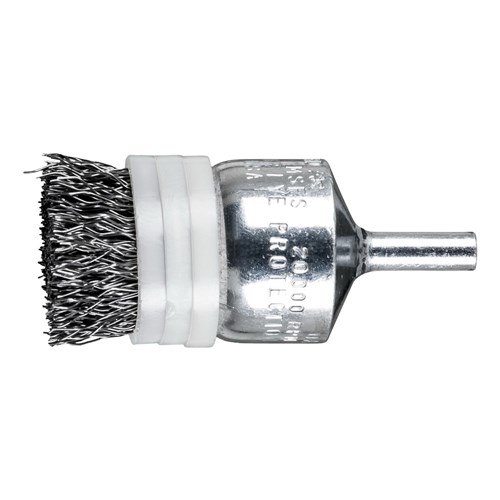 1" CRIMP WIRE END BRUSH .014 CS 1/4SHK