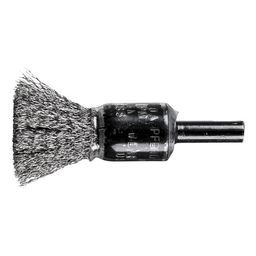 1/2 COATED CUP END BRUSH .006 SS 1/4SHK