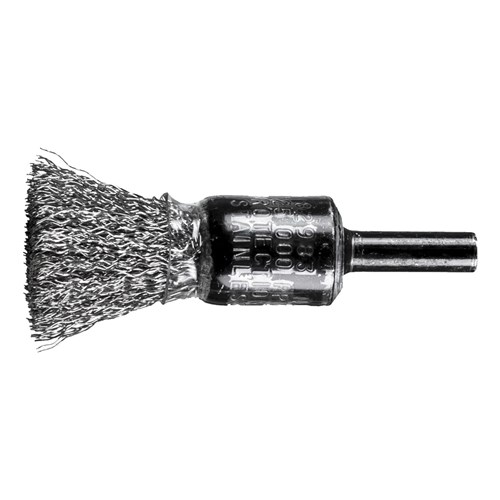 1/2 COATED CUP END BRUSH .010 SS 1/4SHK