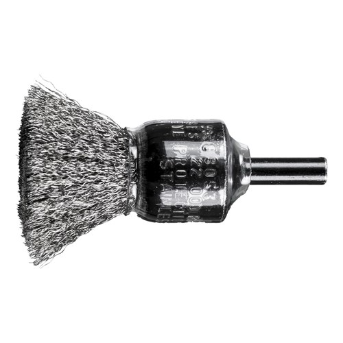 3/4 COATED CUP END BRUSH .006 SS 1/4SHK