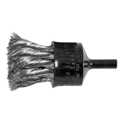 1" END BRUSH FLARED CUP .006 SS 1/4SHK