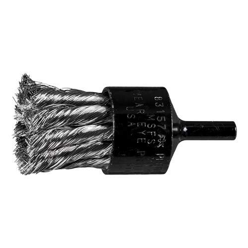 1" END BRUSH STRT CUP .010 SS 1/4SHK