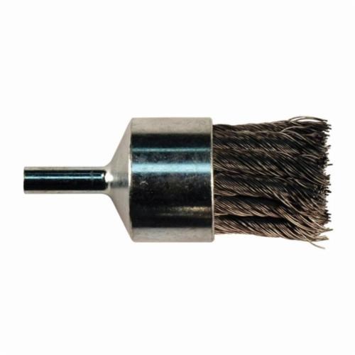 1" END BRUSH STRT CUP .014 BRASS 1/4SHK