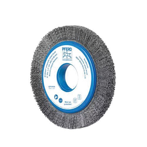 8" OD WHEEL BRUSH NRW 2 .040 CERAM 120GR