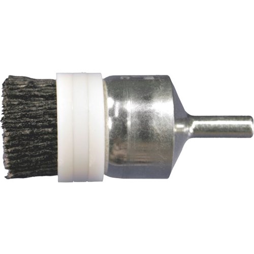 1" END BRUSH 1/4SHK .040 CERAM 80GR BAND