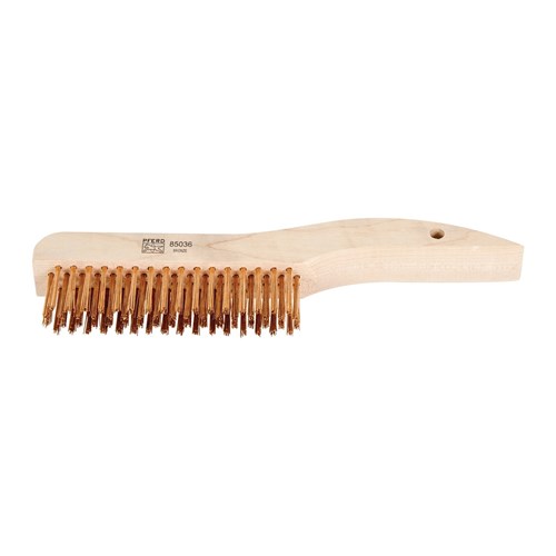 SHOE HNDL SCRATCH BRUSH 4X16 BRASS