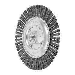 6"X.020X5/8-11 TWIN NUT BEAD WIRE WHEEL