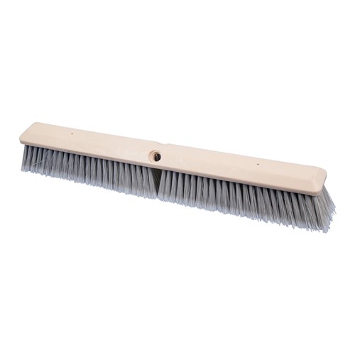 24" FINE FLOOR BRUSH SILVER PLASTIC