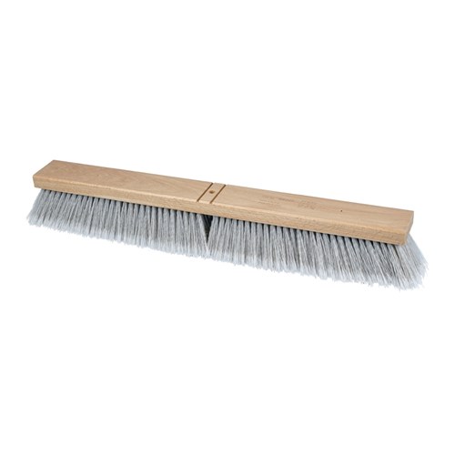 24" FINE FLOOR BRUSH SILVER PLASTIC