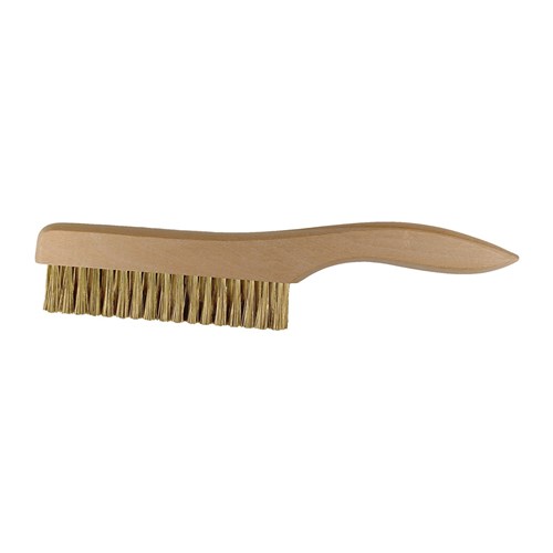 BRASS SHOE HANDLE PLATERS BRUSH