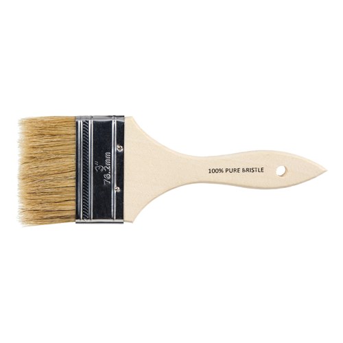 3" WHITE BRISTLE CHIP BRUSH