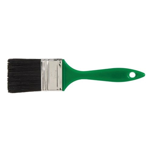 2" WALL BRUSH BLACK POLY GREEN PLASTIC