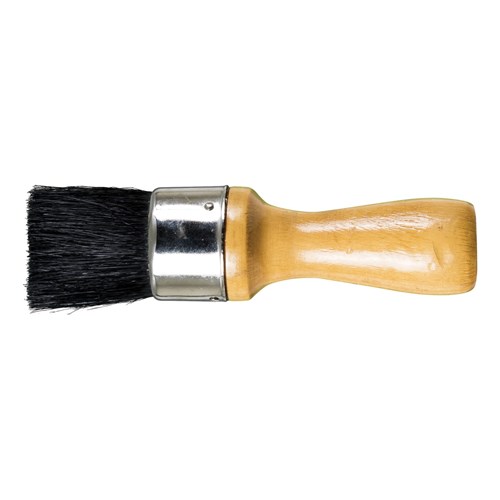 1-1/2 STENCIL BRUSH BLACK BRISTLE WOOD