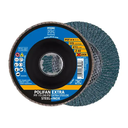 4-1/2 FLAP DISC Z PSF XTRA ZIRC 40GR