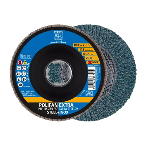 4-1/2 FLAP DISC Z PSF XTRA ZIRC 80GR