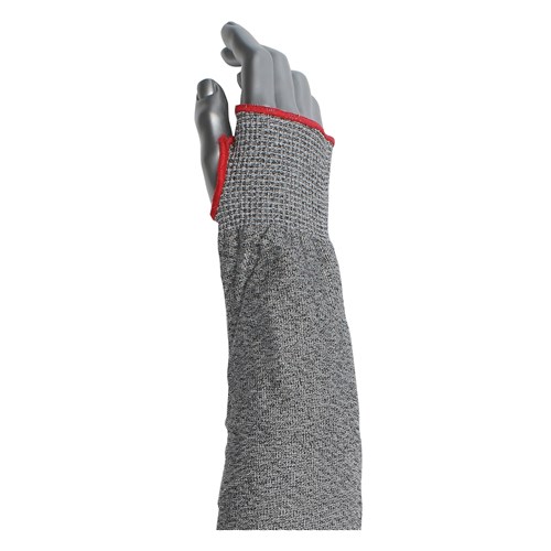 18" CUT RESIST SLEEVE W/ THUMBHOLE GRAY