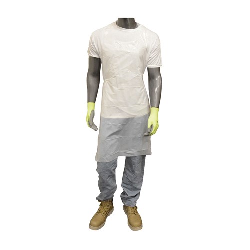 28X46 WHITE DISPOSABLE APRON CS/1000