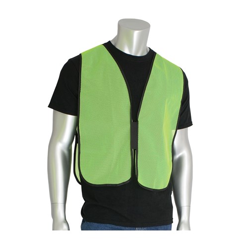 HI-VIS YELLOW MESH SAFETY VEST