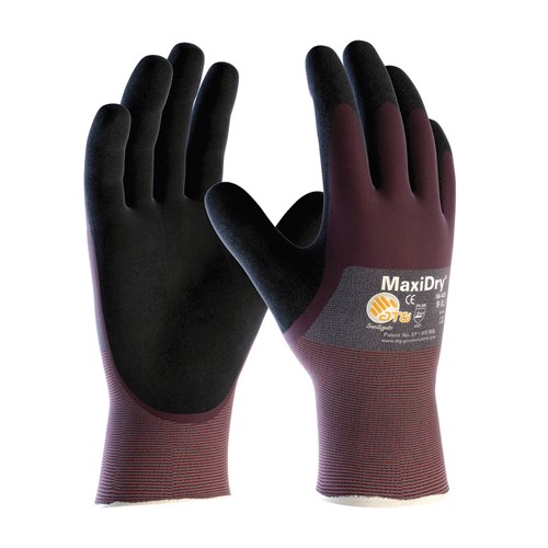 MAXIDRY NITRILE NON-SLIP GLOVE L