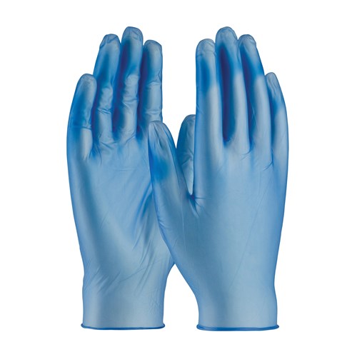 PK100 DISPOSABLE BLUE VINYL GLOVE S