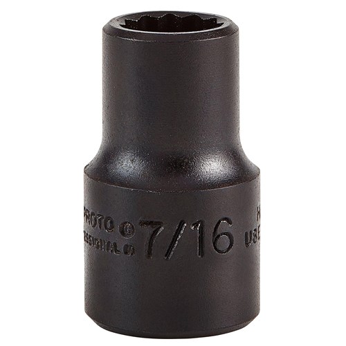 7/16 BLACK SOCKET (12PT-1/2DR)