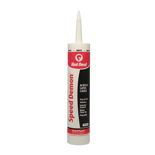 10.1OZ WHITE SPEED DEMON ACRYLIC CAULK