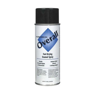 10OZ OVERALL SPRAY 2404830 FLAT BLACK